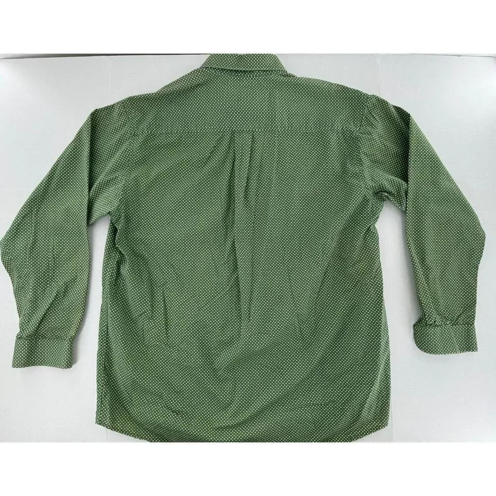 Cinch Button Up Shirt Size L Star Print Green Western Rodeo Dress Cowboy Cotton - Picture 5 of 16